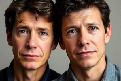Photographic image of the Menendez brothers today.