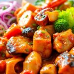 Diverse dishes featuring MSG with vibrant colors and textures.