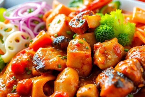Diverse dishes featuring MSG with vibrant colors and textures.