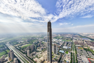 Construction resumes on Goldin Finance 117 tower