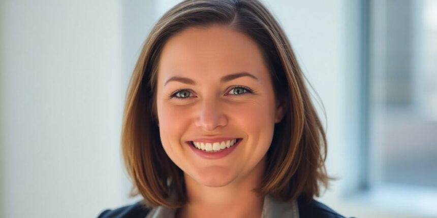 Portrait of Bettina Anderson smiling warmly at the camera.