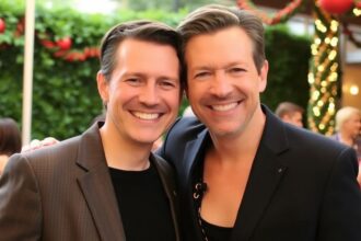 Pete Hegseth and spouse smiling at a public event.