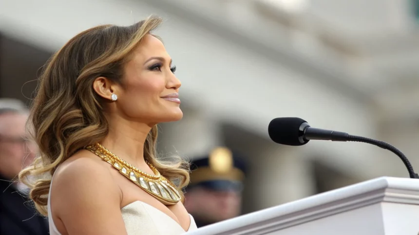 jennifer lopez sparks buzz necklace