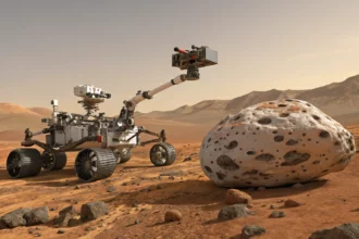 mars rover spotted rock