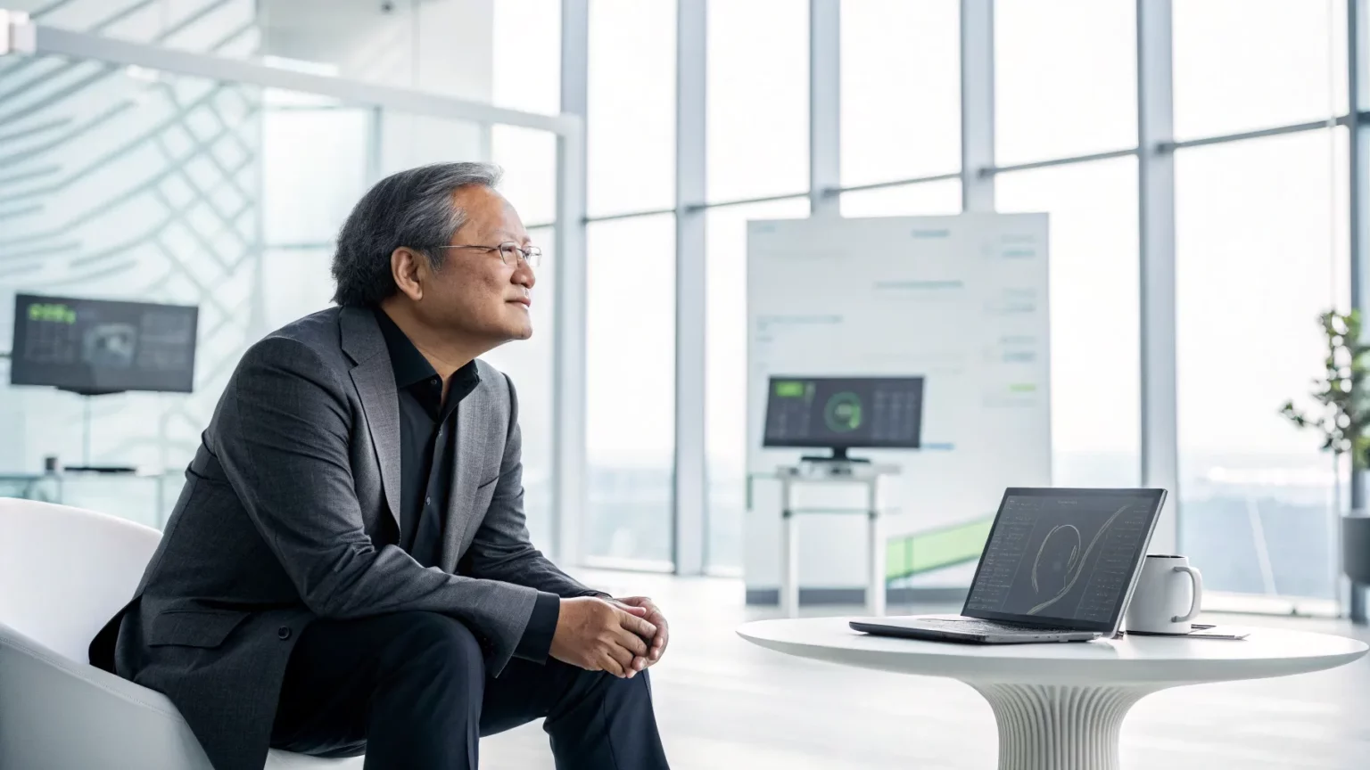 nvidia ceo pledges patience amid competition