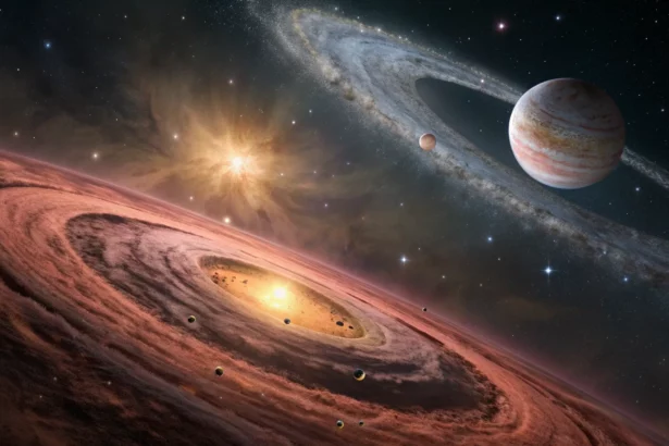 planet forming stellar disk