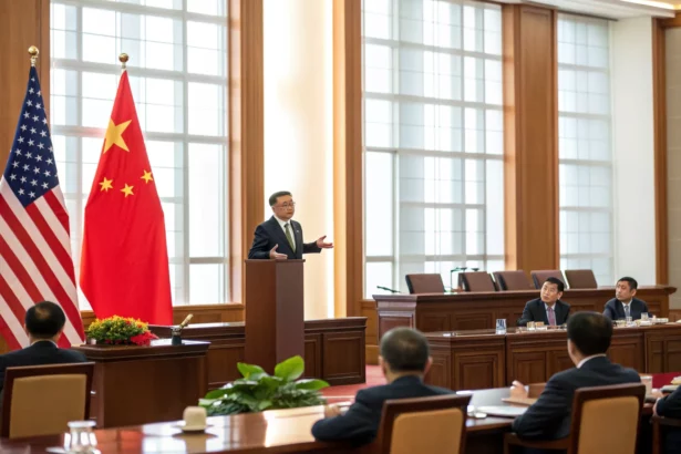 china signals resolve amid tariff threat