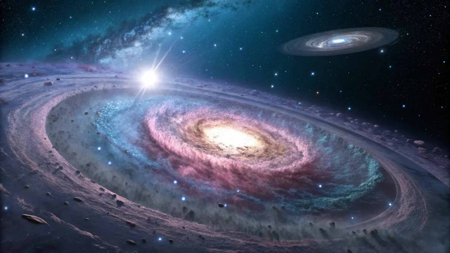 ice around baby star offers clues