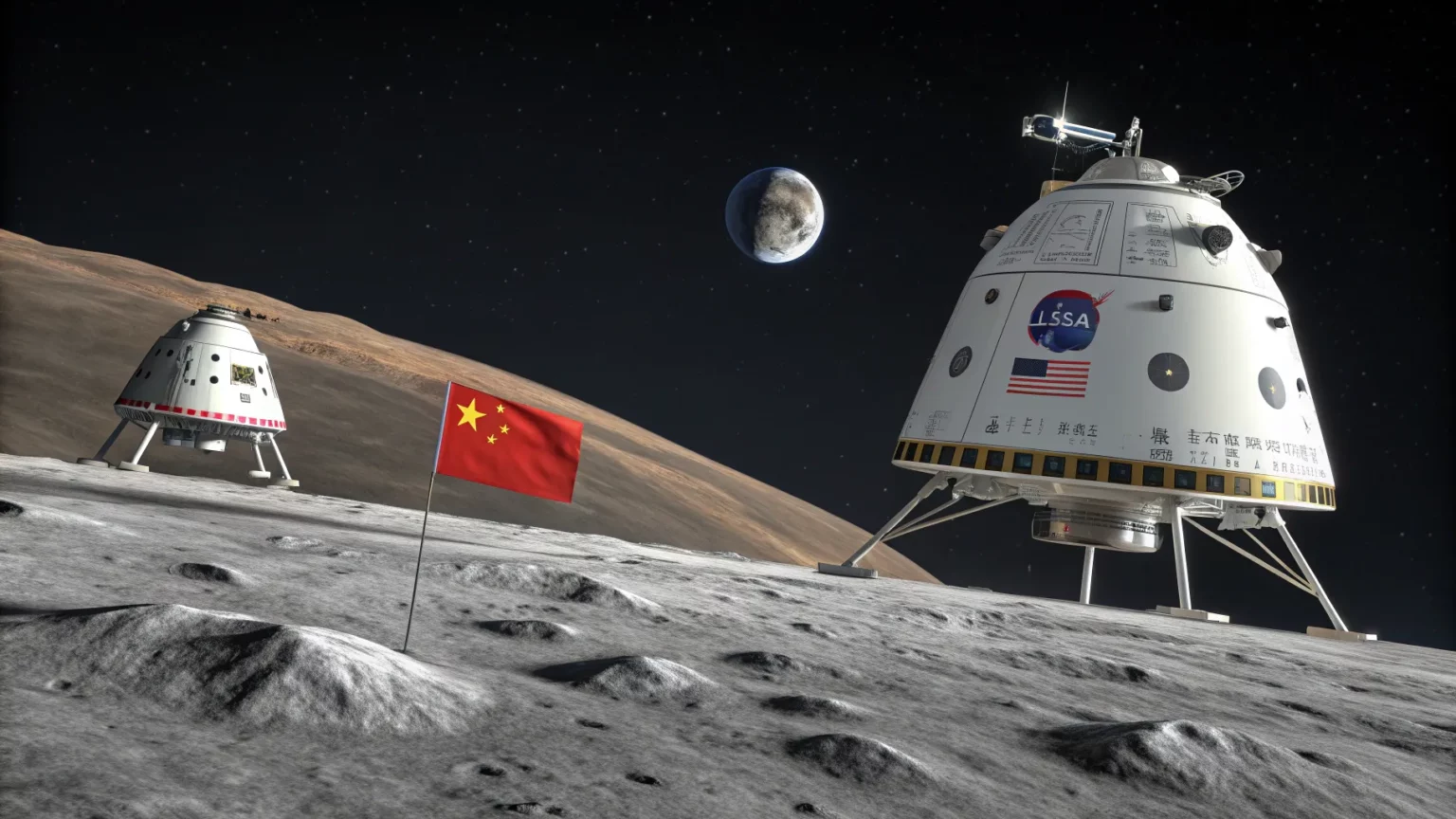 nasa china race back moon