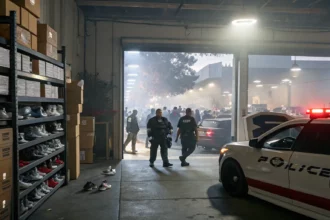 police raid coolkicks melrose warehouse