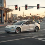 tesla traffic signal lane errors