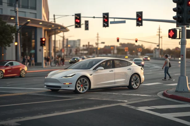 tesla traffic signal lane errors