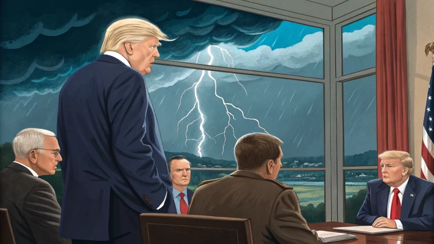 trump pushes states shoulder disasters