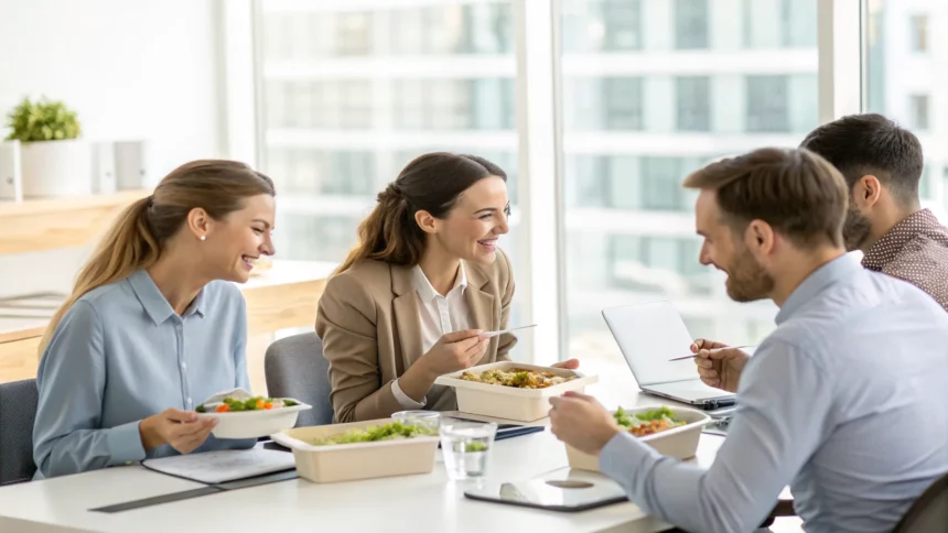 workers spend weekly on lunch