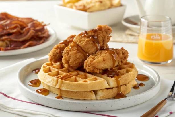 chick fil a chicken and waffles