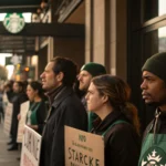 starbucks workers coordinated walkout