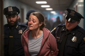 woman arrested false imprisonment suspicion