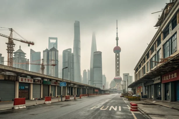 china investment property market decline