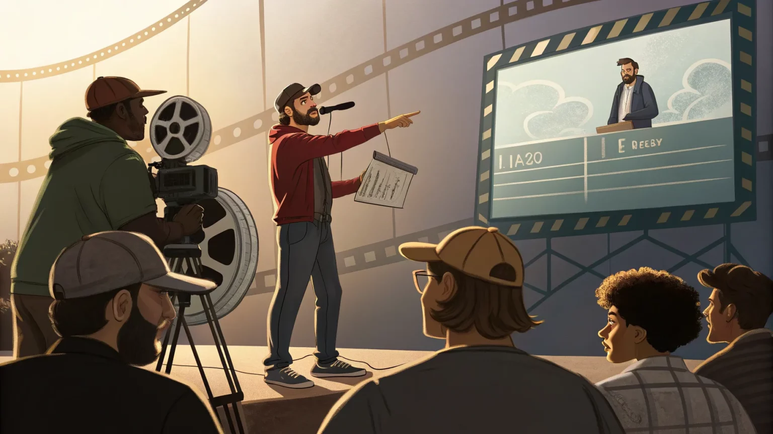 director defends on set improvisation over ai