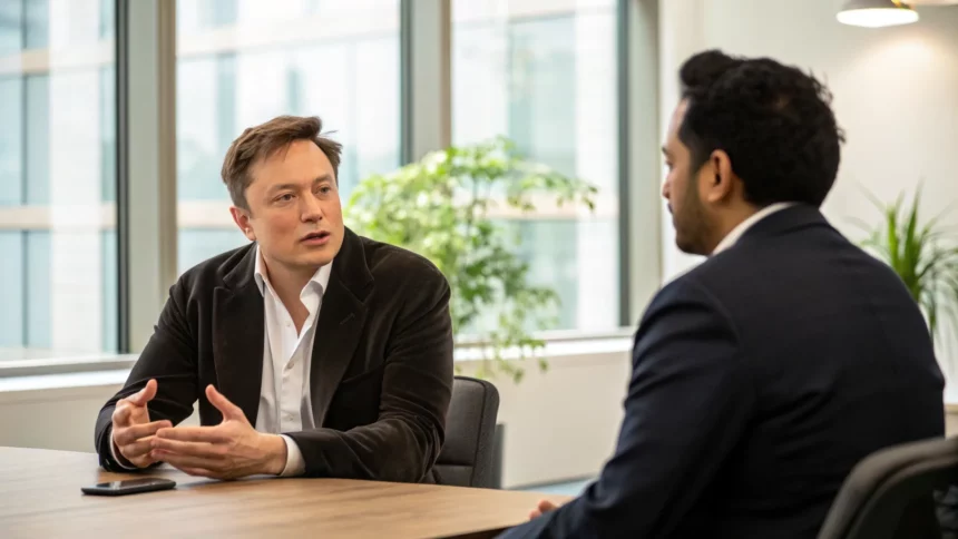 elon musk discusses tariffs immigration