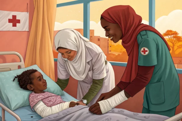 nonprofit aids burned children border