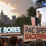 pac spending against bores backfires