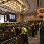 prince harry draws crowd toronto