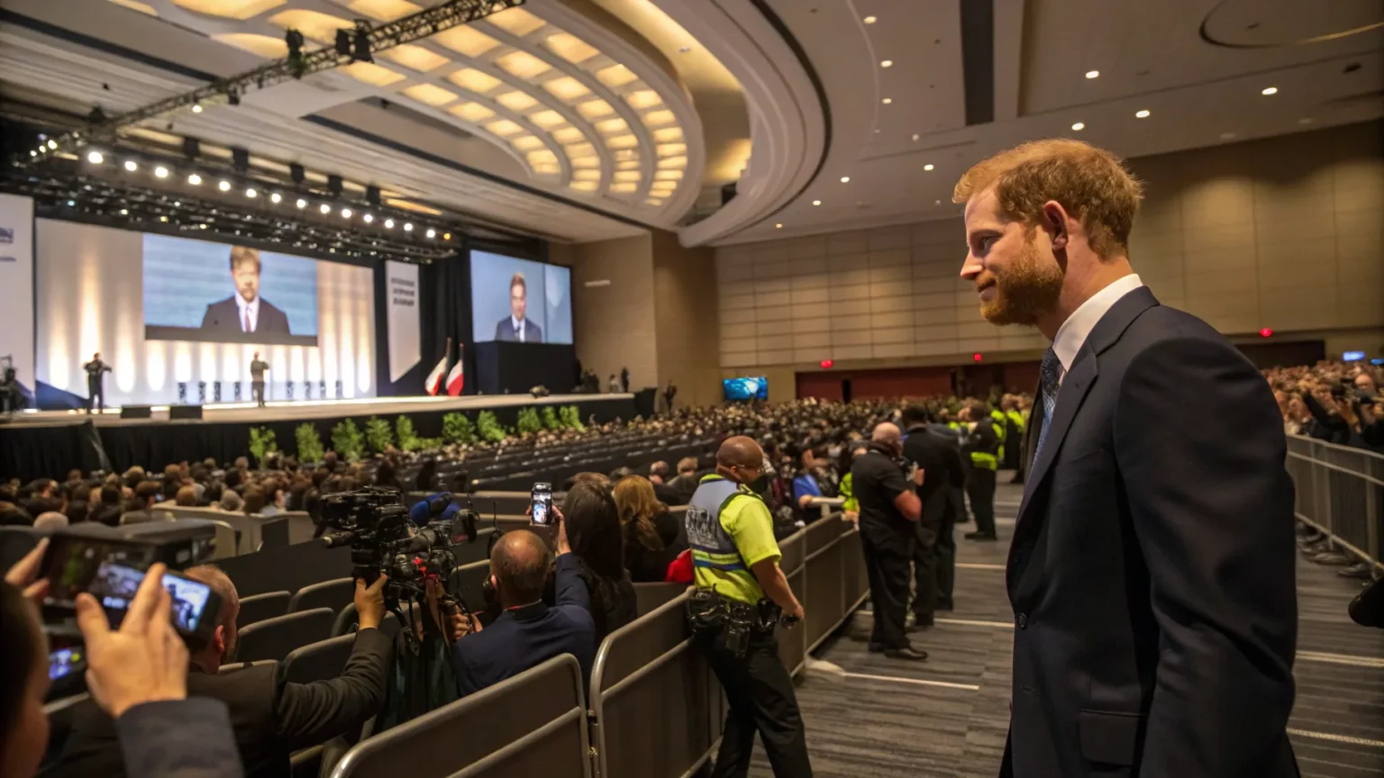 prince harry draws crowd toronto