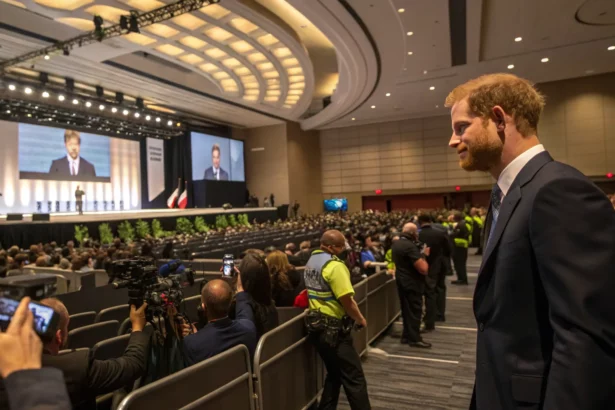 prince harry draws crowd toronto