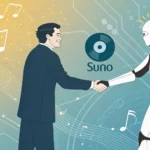 record label partners with suno