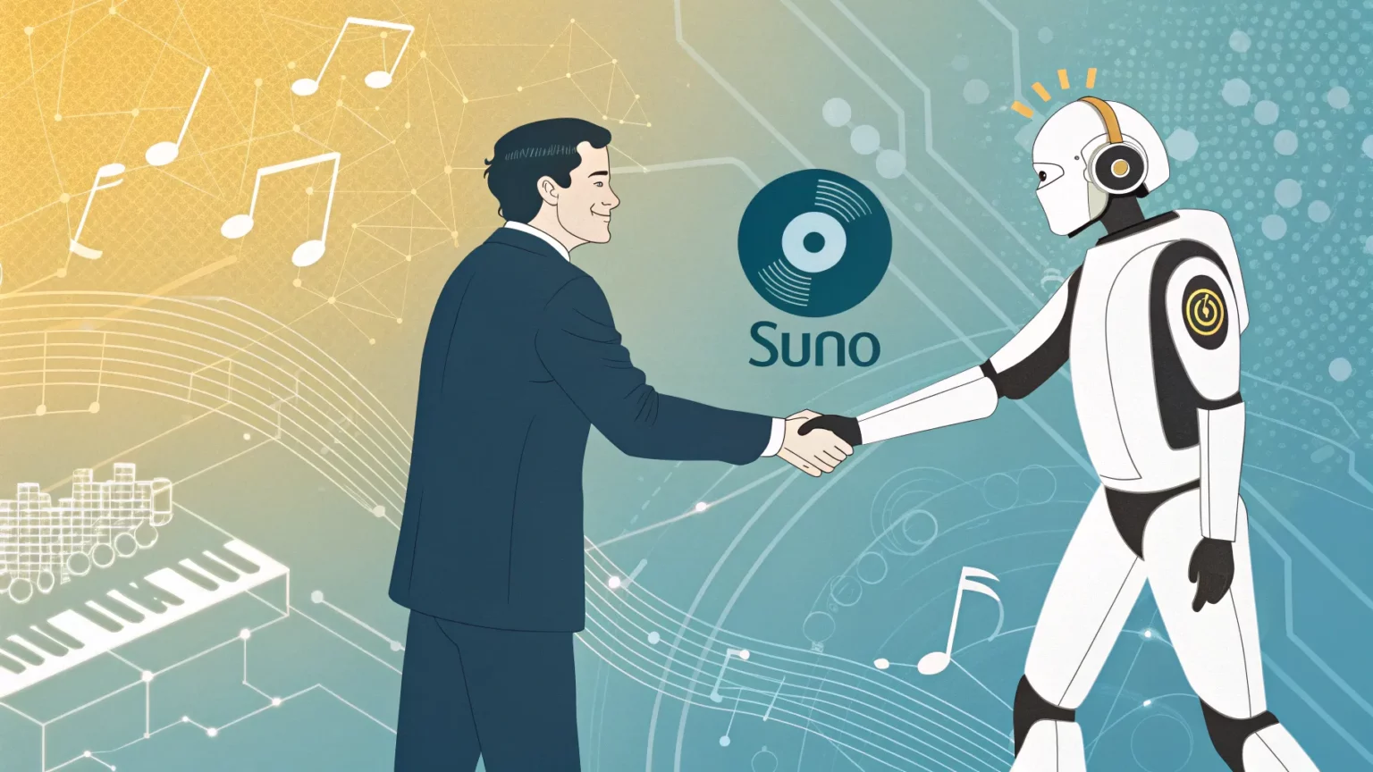 record label partners with suno