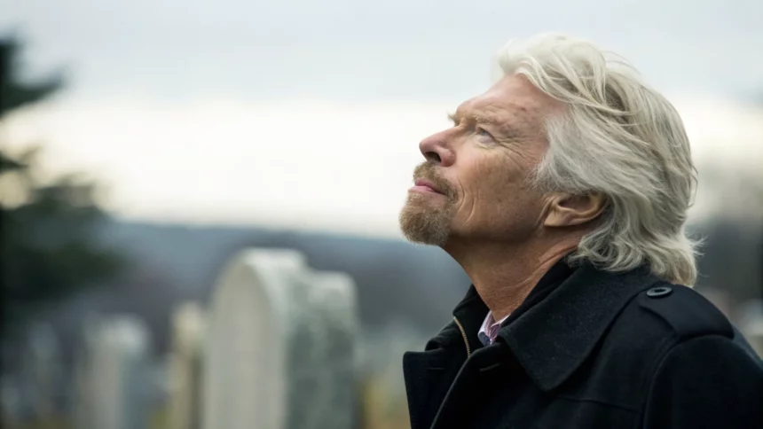 richard branson wife joan templeman death