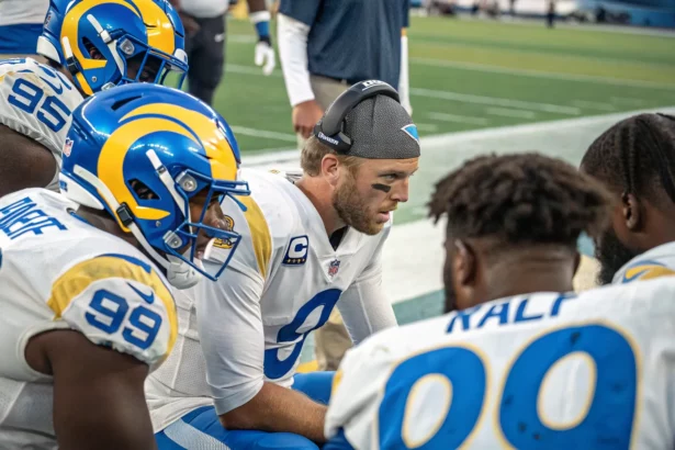 adams receives stafford sideline message
