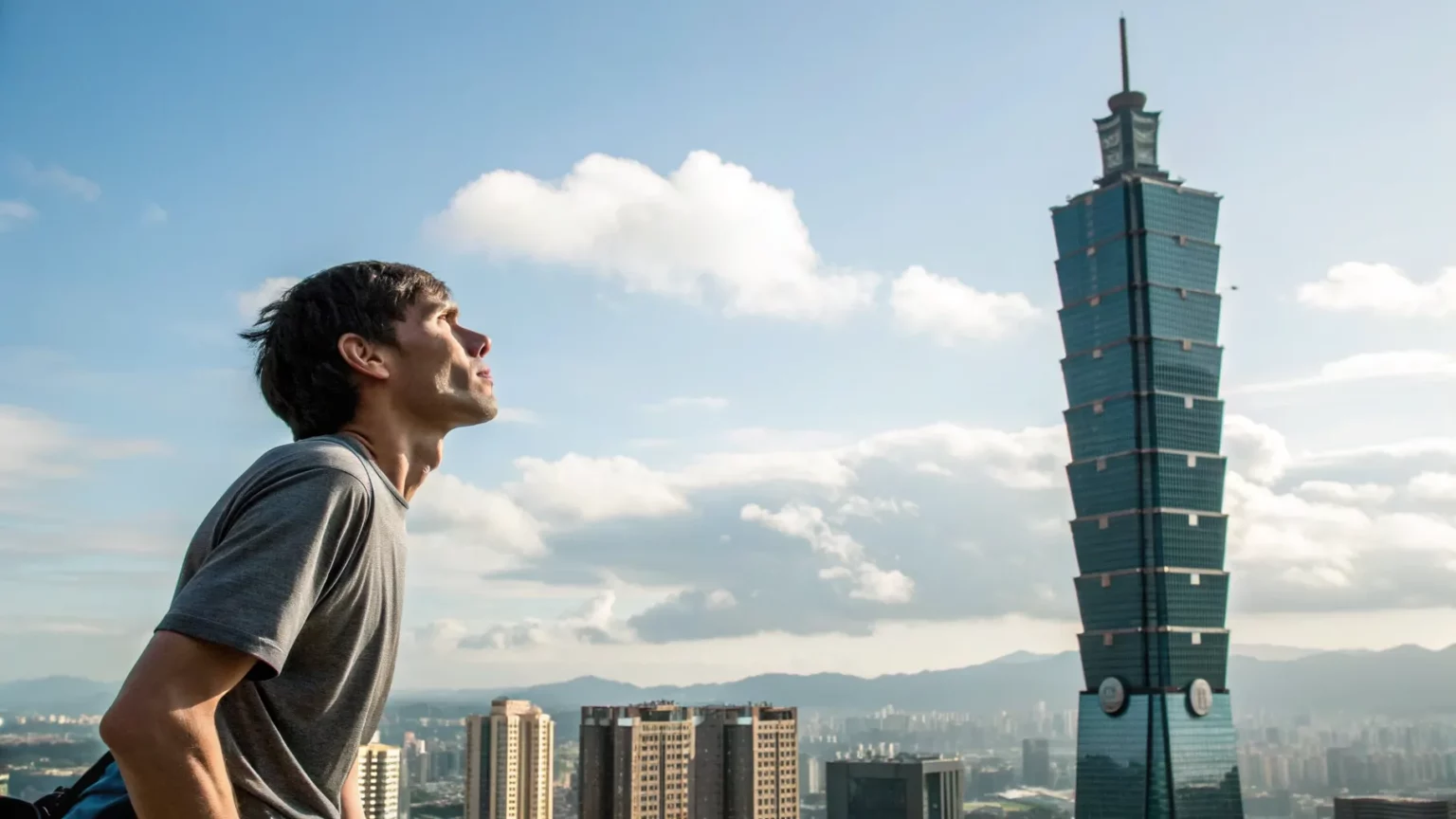 alex honnold taipei 101 climb