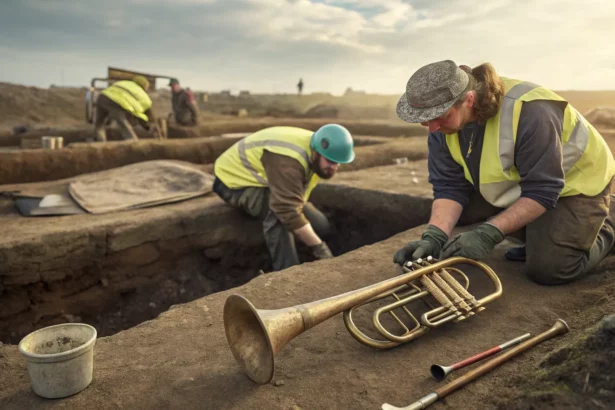 celtic battle trumpet archaeological discovery