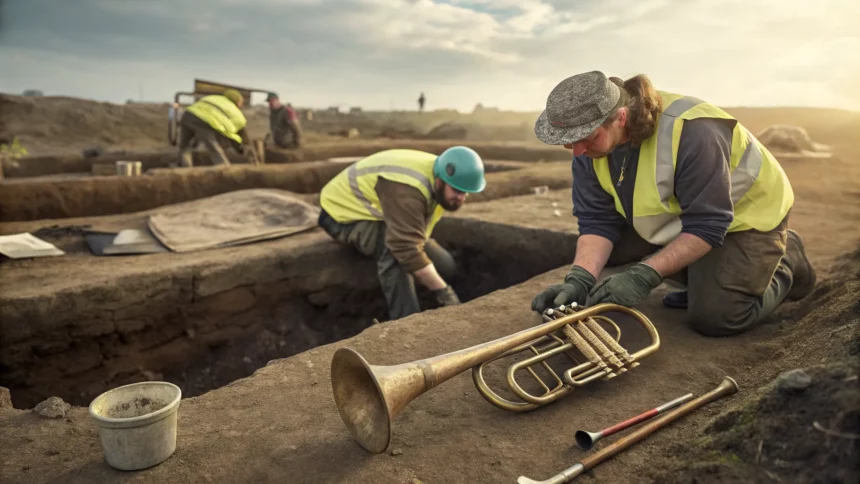 celtic battle trumpet archaeological discovery