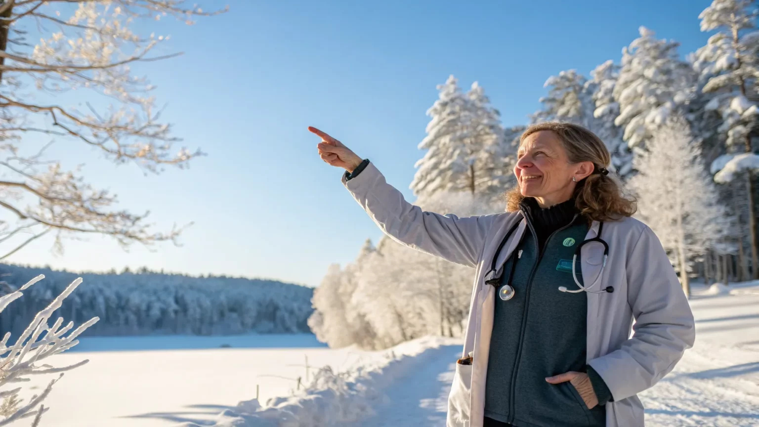 doctor approves eating fresh snow