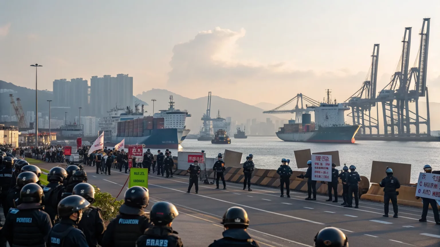 hong kong protests panama port