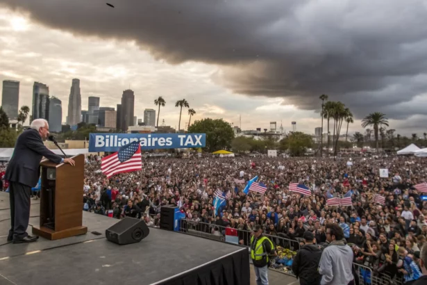 sanders los angeles billionaires tax