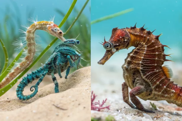 seahorses and spiders lead courtship show