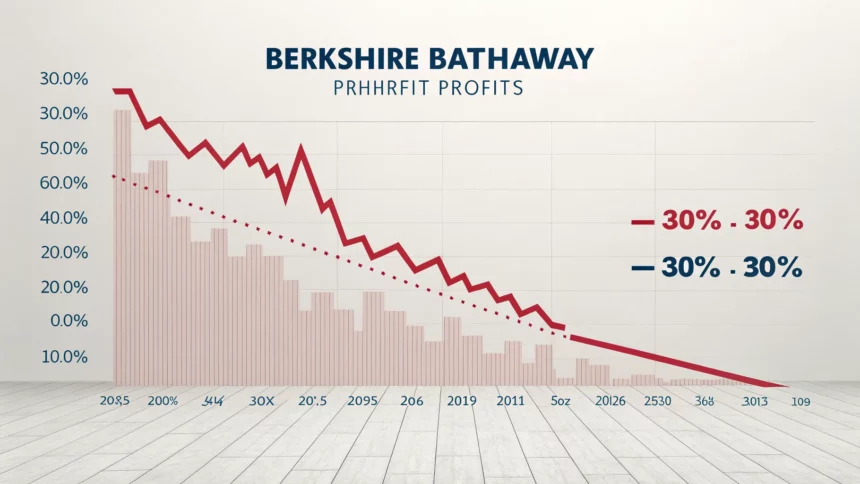 berkshire operating profit falls thirty percent