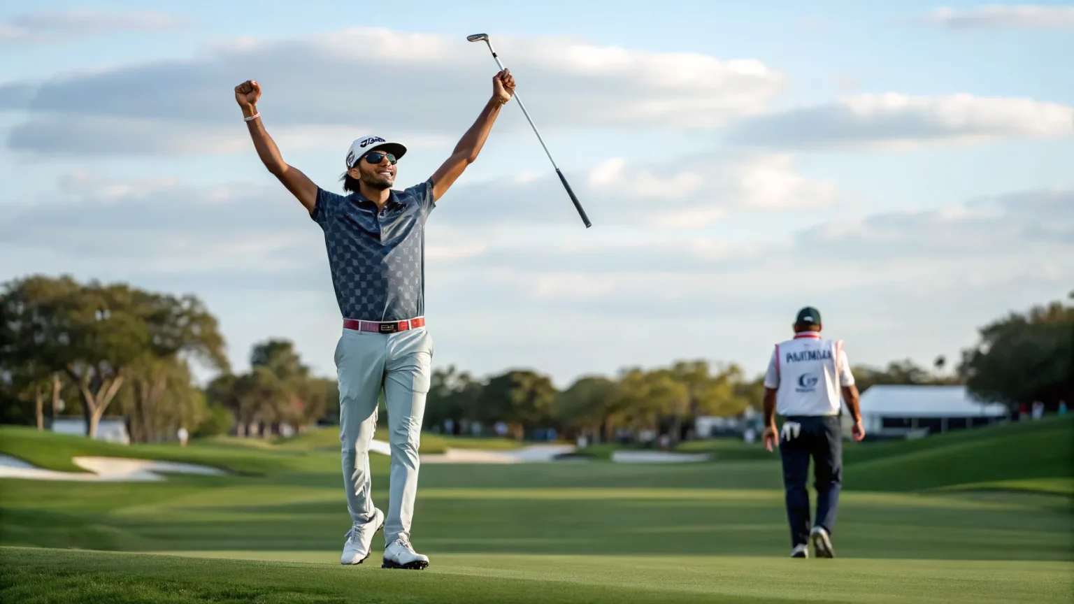 bhatia wins arnold palmer playoff