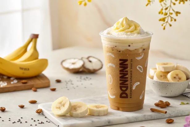 dunkin spring banana menu launch