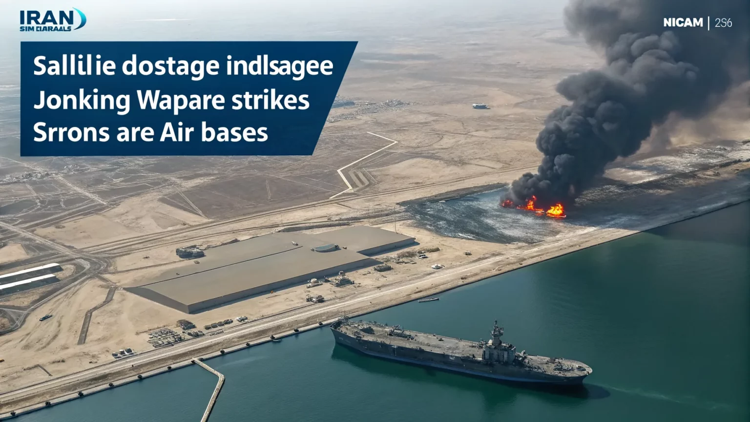 iran satellite strike damage images