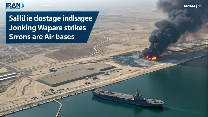 iran satellite strike damage images