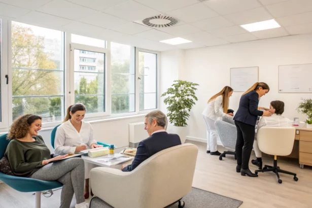 office cosmetic procedures team bonding