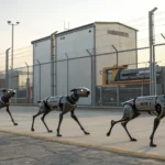 robot dogs patrol industrial sites