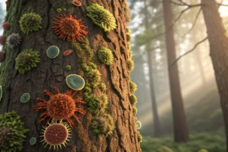 tree bark microbes reduce methane