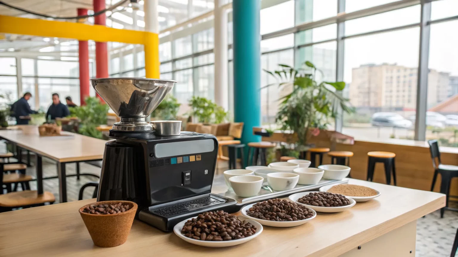 coffee dose scales salon concept