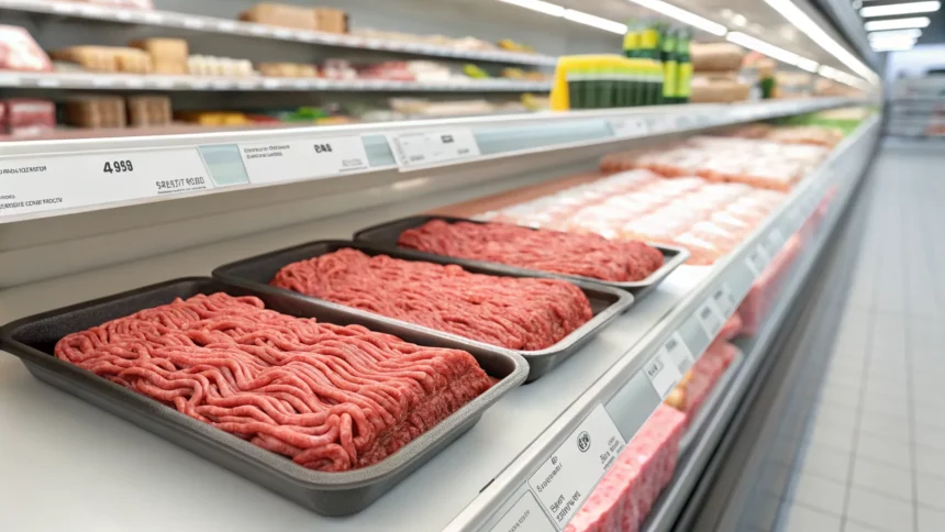 ground beef prices surge squeezing